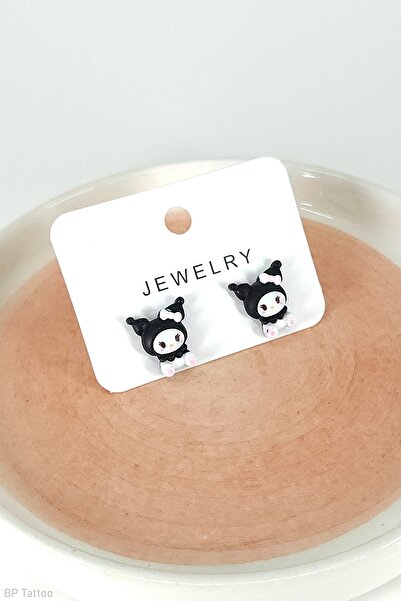 BP Tattoo Kuromi 2'li Genç Ve Çocuk Küpesi