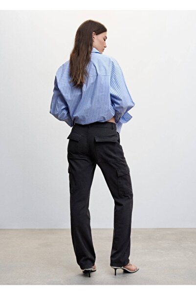 MANGO Woman Cepli Kargo Jean Pantolon