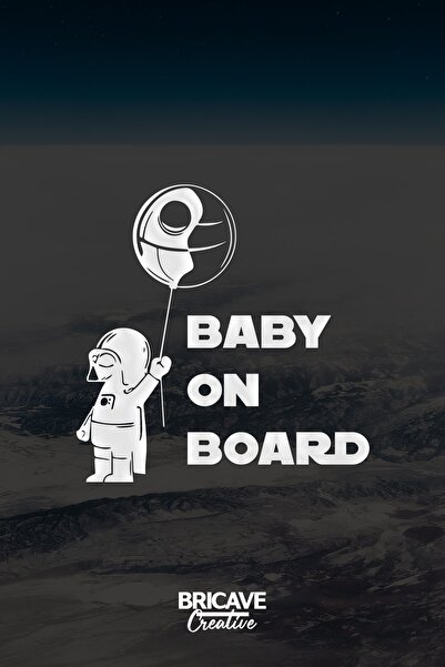 Bricave Baby On Board Starwars Araba Sticker 28x29cm