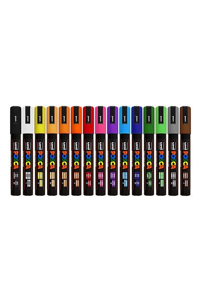 Uni Set of 16 Posca Marker PC-5m (1.8-2.5mm)