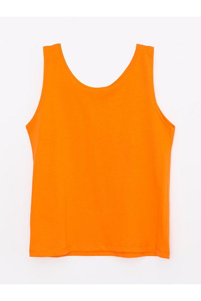 LC Waikiki Baumwoll-Tanktop für Mädchen – Rundhalsausschnitt und bedrucktes Design