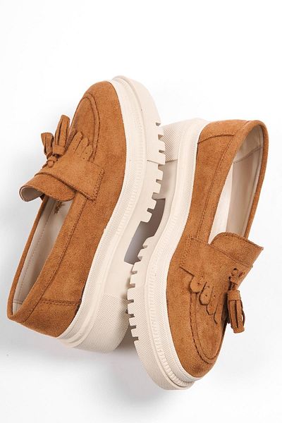 Capone Outfitters Loafer - Braun - Blockabsatz