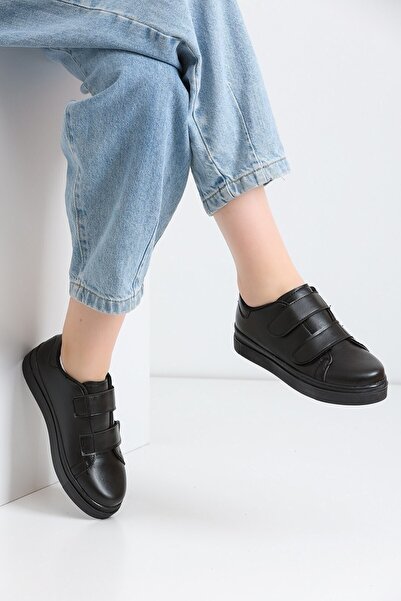 Savista Pantofi sport de zi cu zi cu velcro negru pentru femei