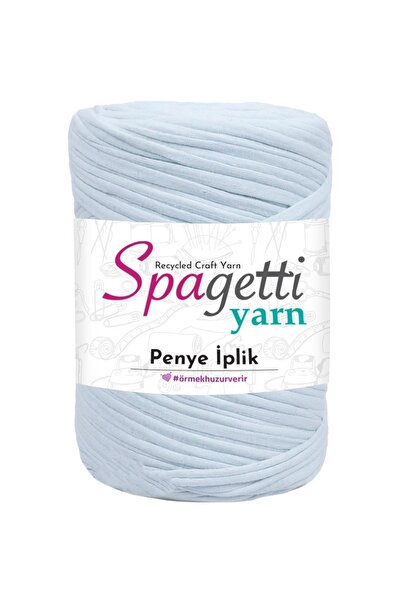Spagettiyarn Penye Ip Buzlu Beyaz El Örgü Ipliği