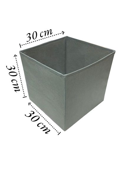 Balkan Room Gray Multi-Purpose Closet Organizer Box Decorative Storage Box Shelf Organizer Large