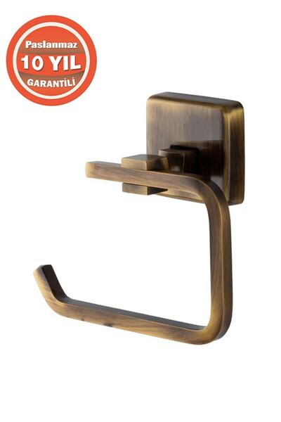 ÇELİK BANYO Paslanmaz Pirinç Kumru Tuvalet Kağıtlık Bronz Antik