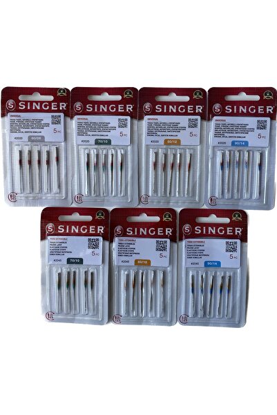 SİNGER Standart & Jarse Iğne Seti 7'li Paket