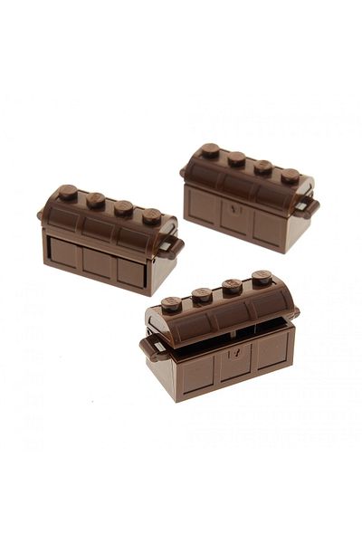 LEGO Original Accessory Moc Custom Treasure Chest 2X4X2 Brown Pirate Chest 1 Piece