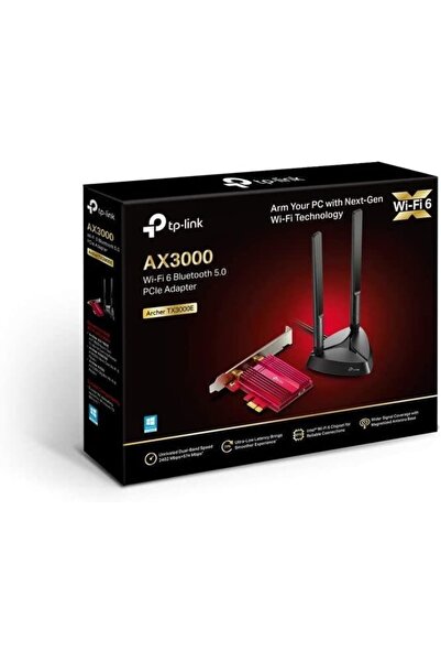 TP-LINK Archer Tx3000e, Ax3000 Mbps Wi-fi 6 & Bluetooth 5.0 Pcıe Adaptör