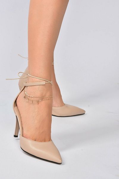 Fox Shoes Dámské nahé boty na podpatku se špičatou špičkou K404810209