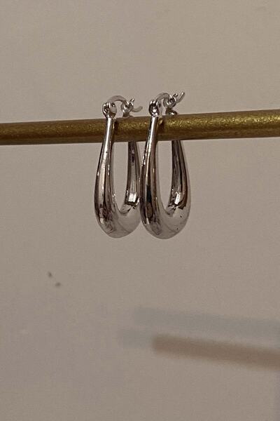 AMORE.İST STORE Dikdörtgen Halka Küpe