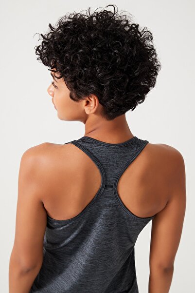 Los Ojos Black Anthracite Tank Top Crew Neck Athlete Racerback