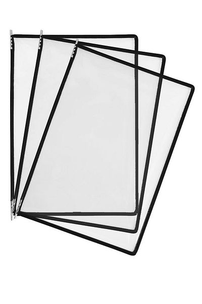 Kaizen Market 10 Pieces A4 Vertical Fireplace Desktop Unit Black