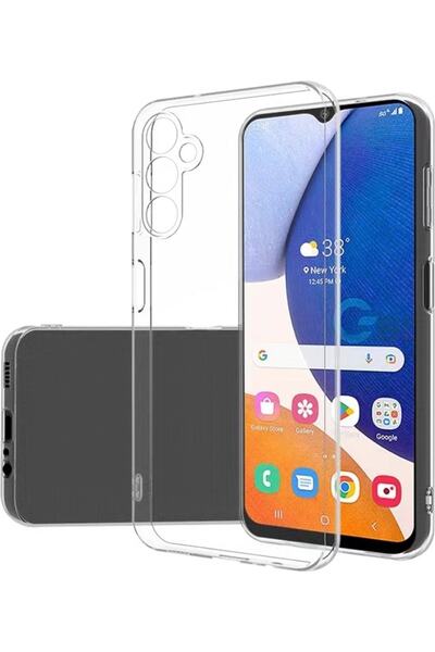 Case 4U Samsung Galaxy A14 Uyumlu Kılıf Kamera Korumalı Yumuşak Şeffaf Ince S...