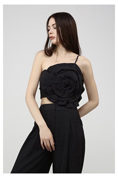 Hürrem Aldinç Tasarım Güllü Büstiyer Pantolon Takım