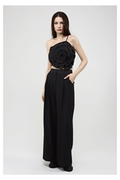 Hürrem Aldinç Tasarım Güllü Büstiyer Pantolon Takım