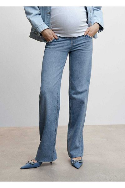 MANGO Woman Blugi de maternitate cu picioare late