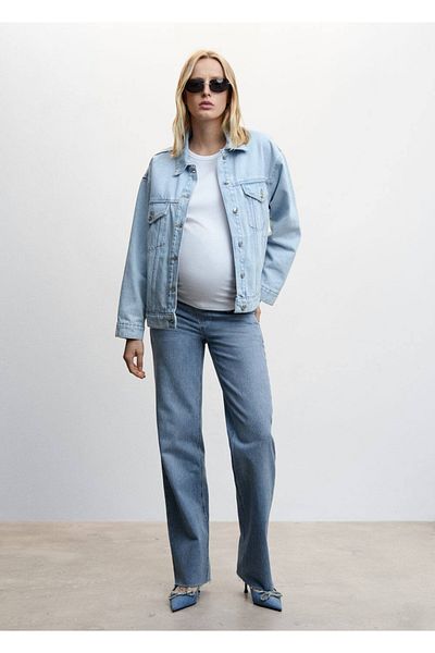MANGO Woman Blugi de maternitate cu picioare late
