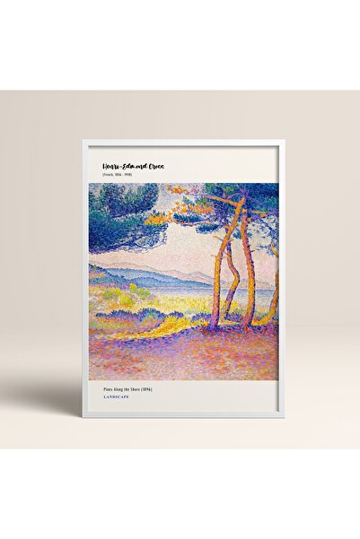 HOMEPACK Încadrat Modern Henri-edmond Cross 30x40cm 40x60cm 50x70cm Lemn alb negru Mdn013