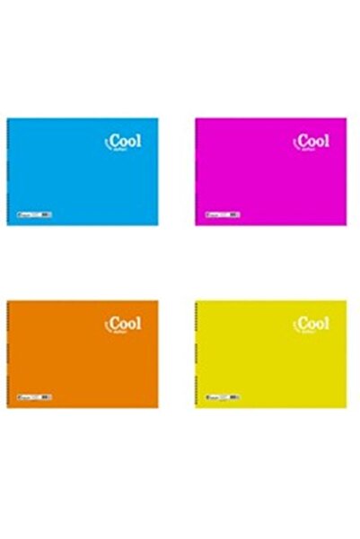 KESKİN COLOR 4 Adet 25x35 Cm 15 Yaprak Resim Defteri Orta Boy Plastik Kapak