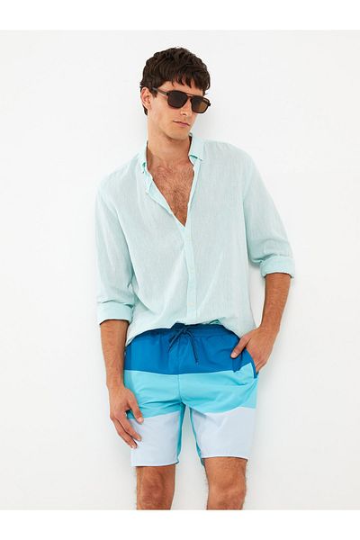 LC Waikiki Ανδρικό σορτς κολύμβησης σε χρώμα μέχρι το γόνατο