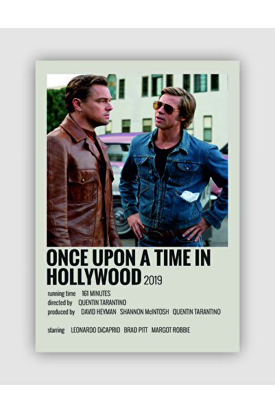 Once Upon A Time In Hollywood Movie Info Card Wall Poster