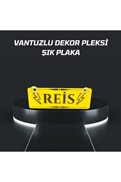 CybillStore Reis Yazılı Vantuzlu Dekor Pleksi Plaka