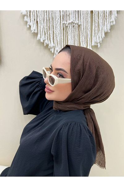 useev Bamboo Kraş Shawl Bitter Brown 90*190