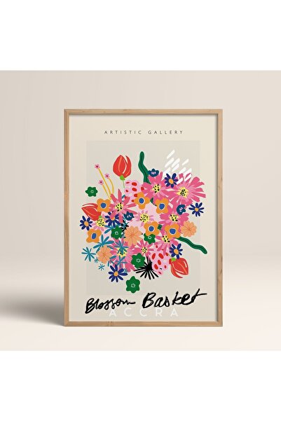 HOMEPACK Tablou cu rama din lemn natural Poster cu rama Decor artistic modern...