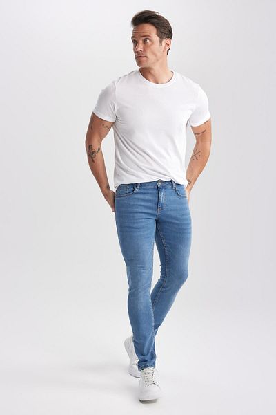 DeFacto Carlo Skinny Fit Extra Slim Fit Normal Μέση Εξαιρετικά στενό τζιν παντελόνι
