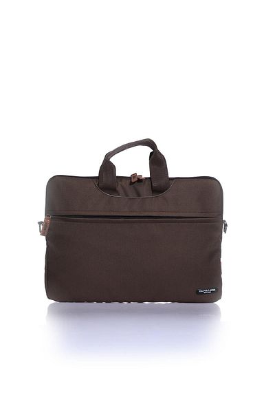 U.S. Polo Assn. Geantă maro pentru laptop unisex Plevr22474
