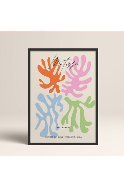 HOMEPACK Crna slika u drvenom okviru, uokviren poster, umetnički moderni zidn...