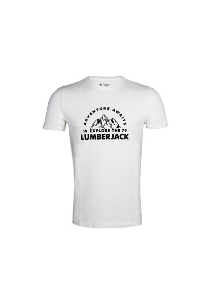 lumberjack Ανδρικό μπλουζάκι casual 3m Ml Alfu 11urbna02 101364239   Λευκό