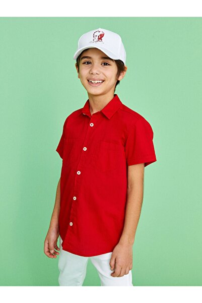 LC Waikiki Basic Kısa Kollu Poplin Erkek Çocuk Gömlek
