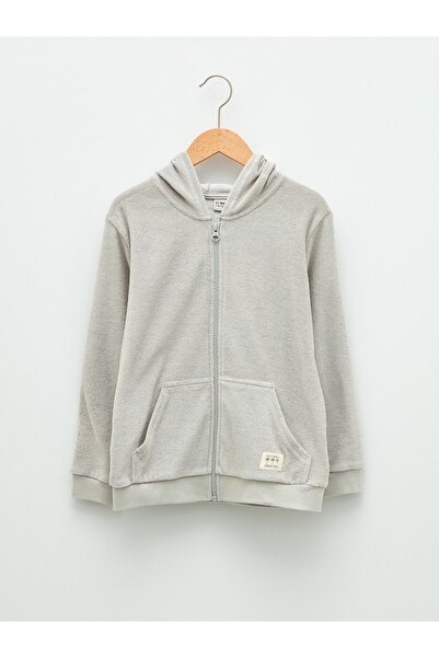 LC Waikiki Μακρυμάνικο φούτερ με κουκούλα και φερμουάρ για αγόρι