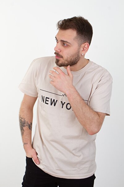 EMKA GİYİM Oversize majica sa njujorškim printom, 100% pamuk