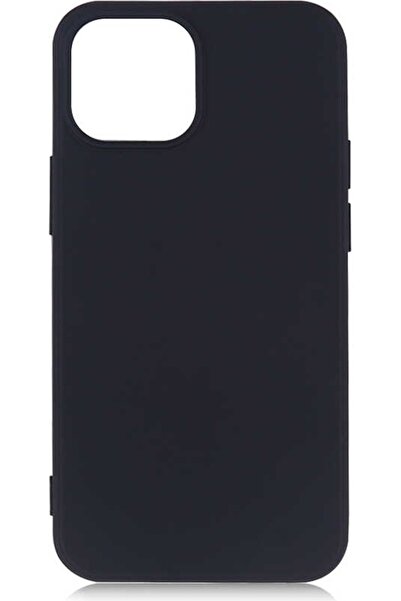 Case 4U Apple Iphone 13 Kılıf Klasik Mat Renkli Yumuşak Premier Silikon Siyah