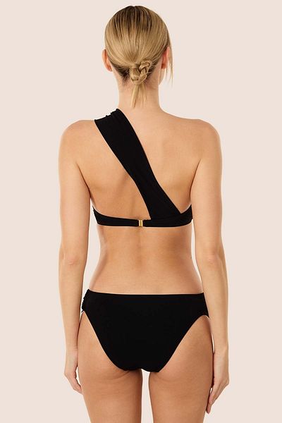 AYYILDIZ 3400 Black Single Shoulder Bikini Set