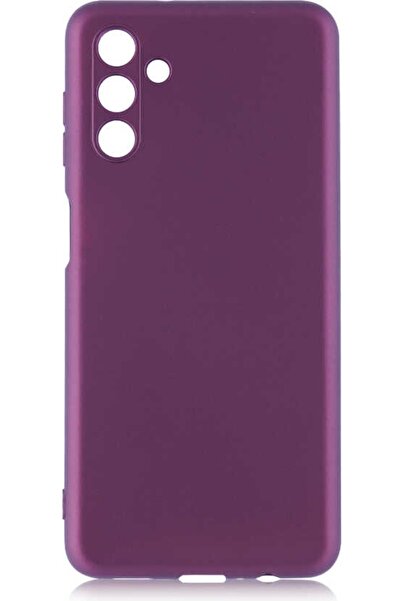 Case 4U Galaxy A04s Kılıf Klasik Mat Renkli Yumuşak Premier Silikon Mürdüm