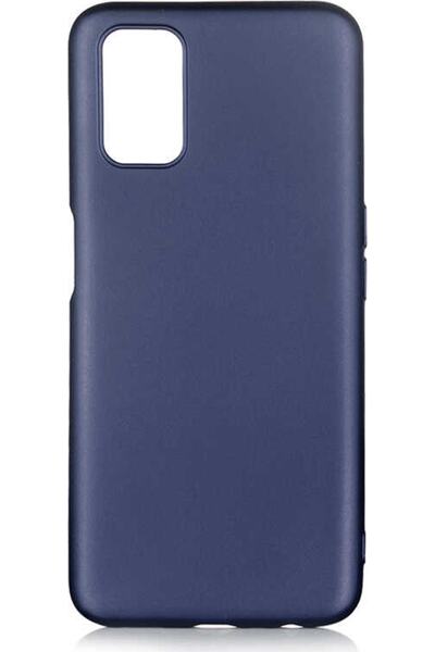 Case 4U Oppo A72 Kılıf Klasik Mat Renkli Yumuşak Premier Silikon Lacivert