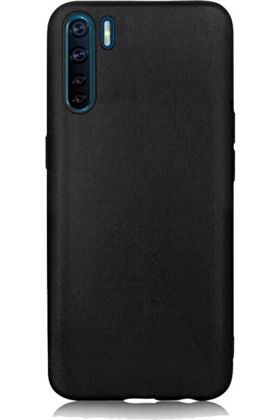 Case 4U Oppo A91 Kılıf Klasik Mat Renkli Yumuşak Premier Silikon Siyah