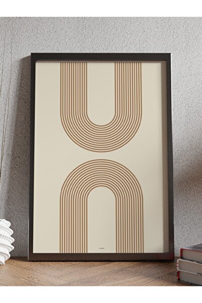 Mudi Store Soyut Abstract Poster Geometrik Duvar Tablosu Çerçevesiz Poster Sa...