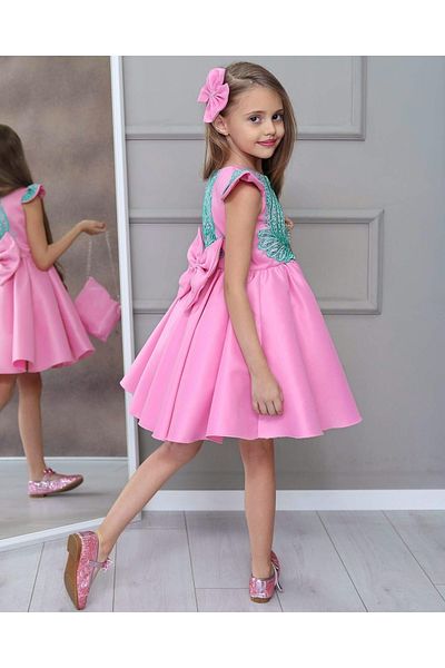 Kids Satin Dress Buckle Bag