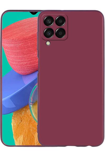 Case 4U Samsung Galaxy M33 Uyumlu Kılıf Yumuşak Dokulu Kamera Korumalı Ince M...