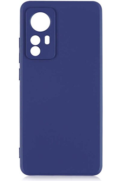 Case 4U Xiaomi Mi 12 Kılıf Klasik Mat Renkli Yumuşak Premier Silikon Lacivert
