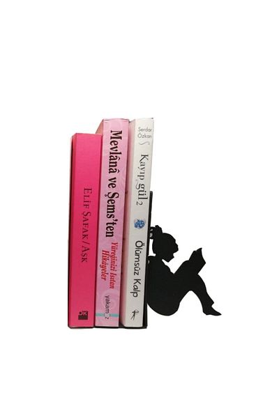 Simge Yapı Dekorasyon Girl Figured Book Holder Support