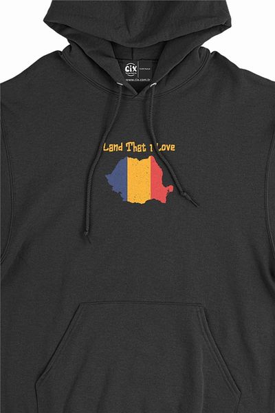 Cix Land That I Love Romania Hanorac cu glugă Minimal