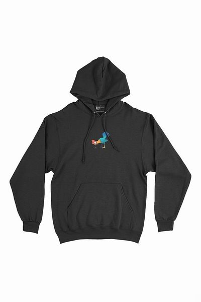 Cix Hanorac cu glugă unisex Hungry Chicken Minimal
