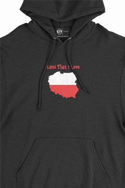 Cix Land That I Love Πολωνία Φούτερ με κουκούλα με κουκούλα
