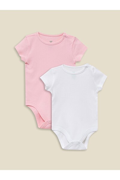 LC Waikiki Базово бебешко боди с къс ръкав и къс ръкав от 2 части